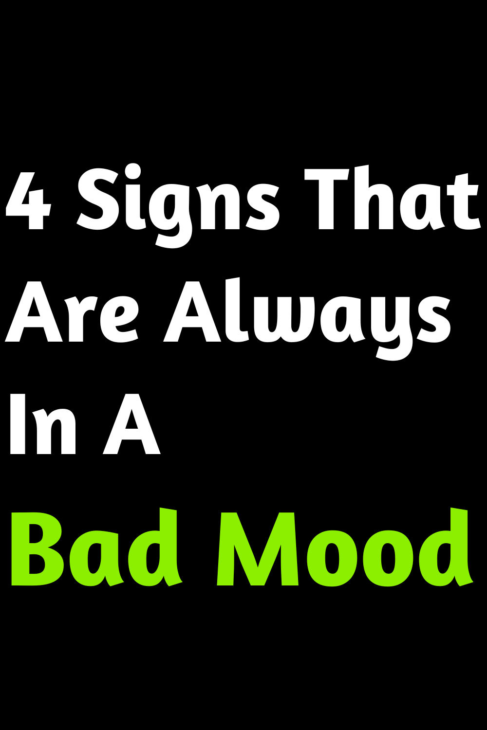 In A Bad Mood Meaning And Sentence