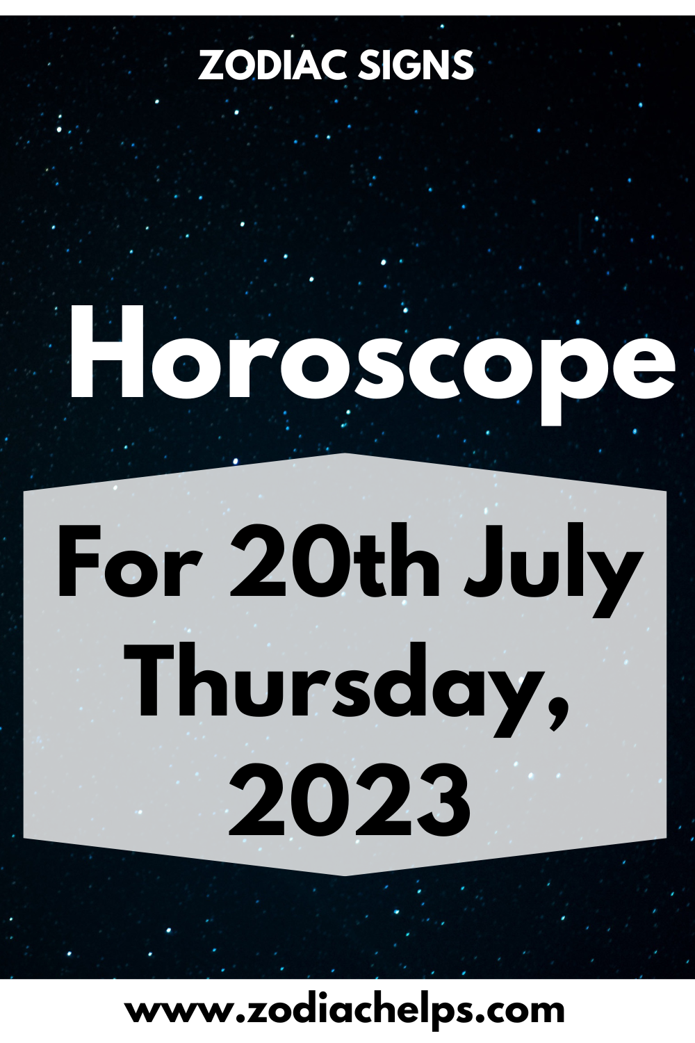 Horoscope for 20th July Thursday, 2023