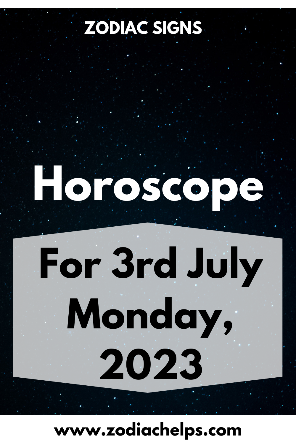 Horoscope for 3rd July Monday, 2023