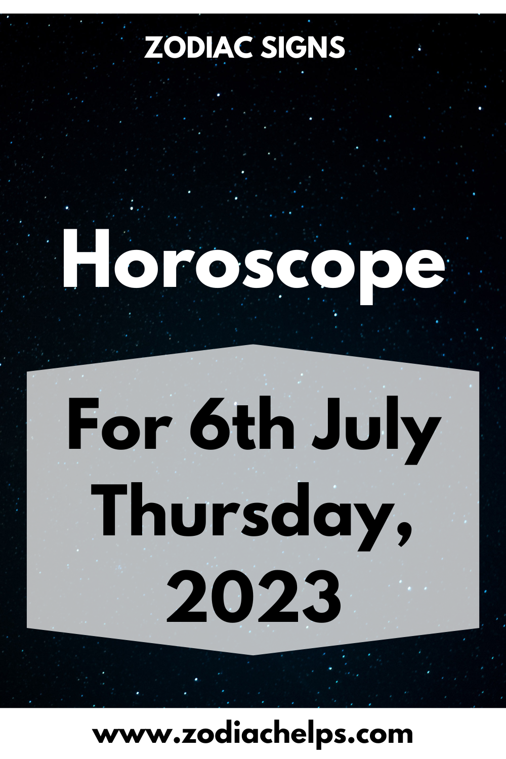 Horoscope for 6th July Thursday, 2023