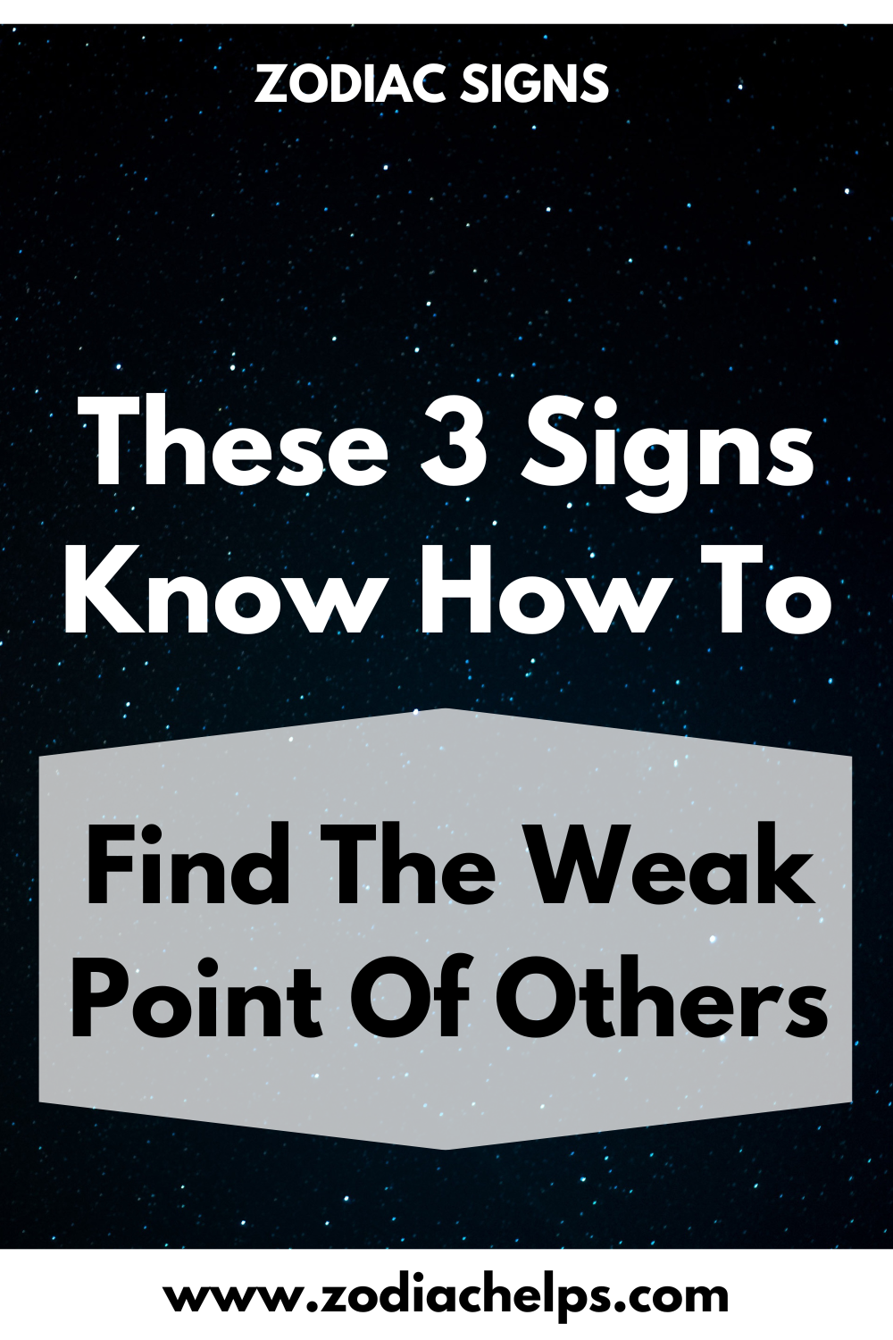 These 3 Signs Know How To Find The Weak Point Of Others