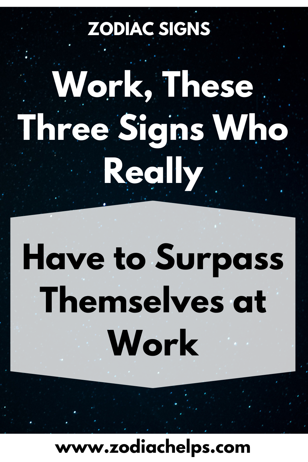 Work, These Three Signs Who Really Have to Surpass Themselves at Work