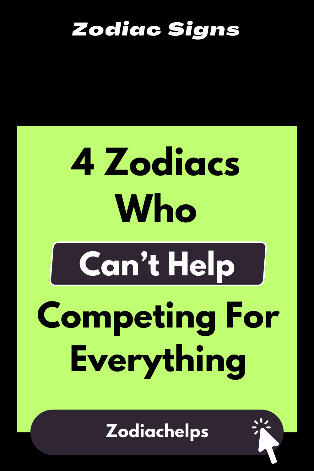 4 Zodiacs Who Can’t Help Competing For Everything
