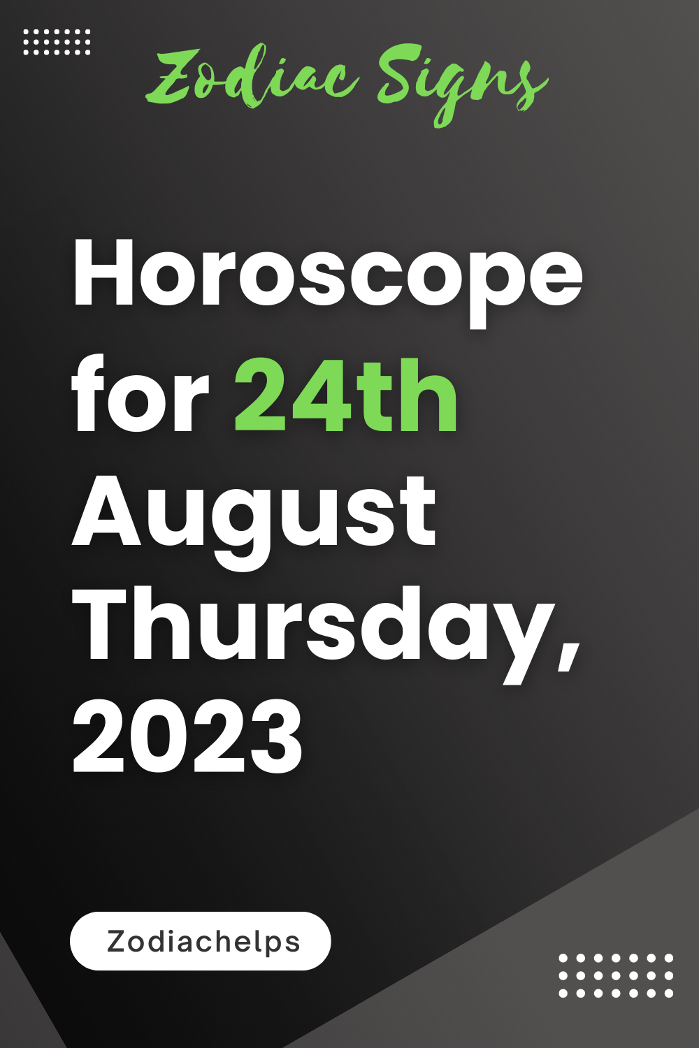 Horoscope for 24th August Thursday, 2023