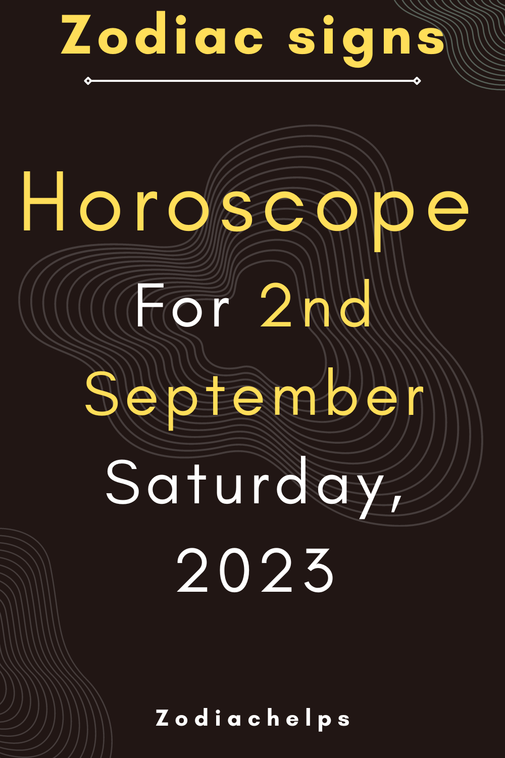 Horoscope for 2nd September Saturday, 2023
