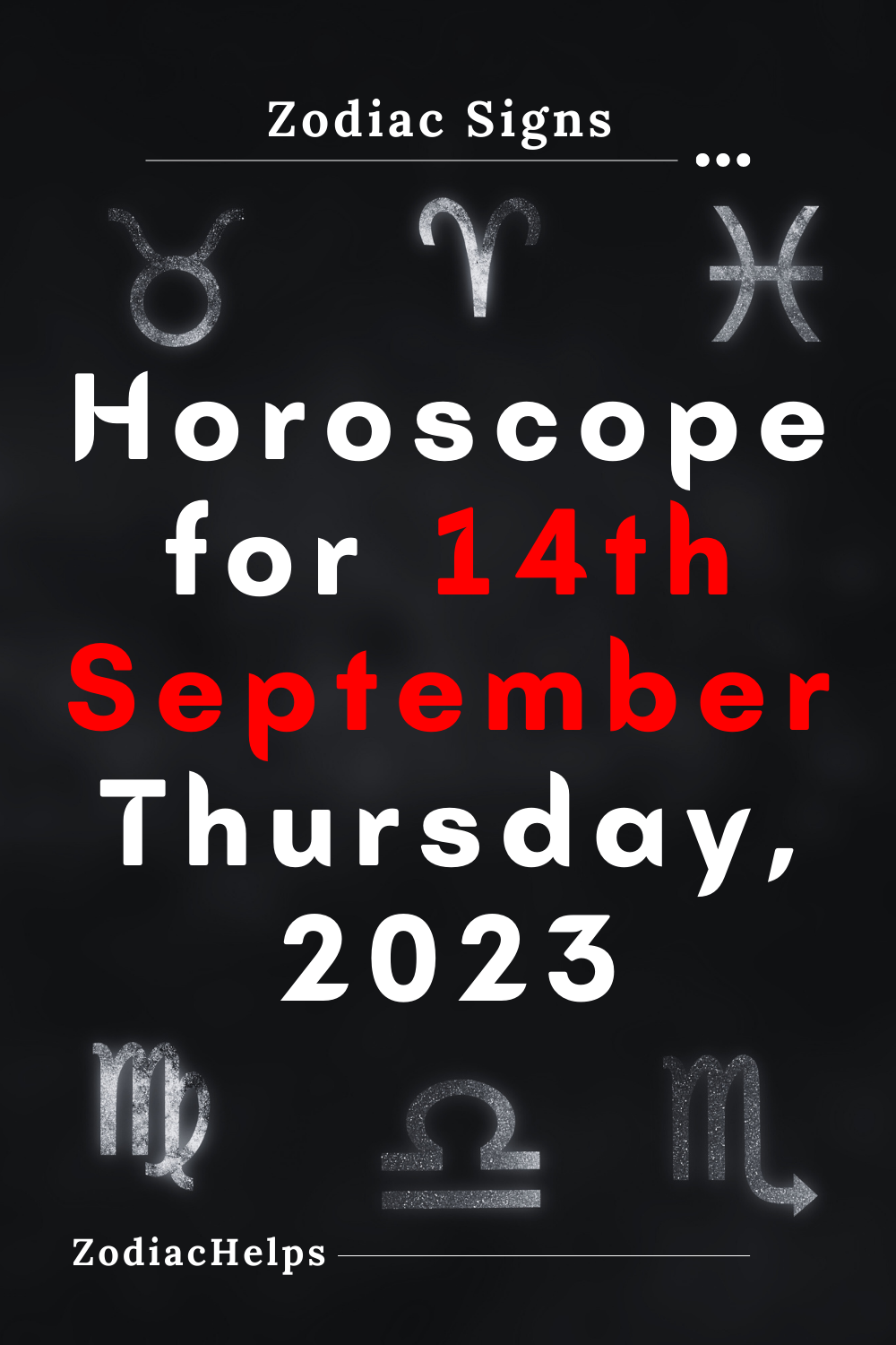 Horoscope For 14th September Thursday 2023 1 