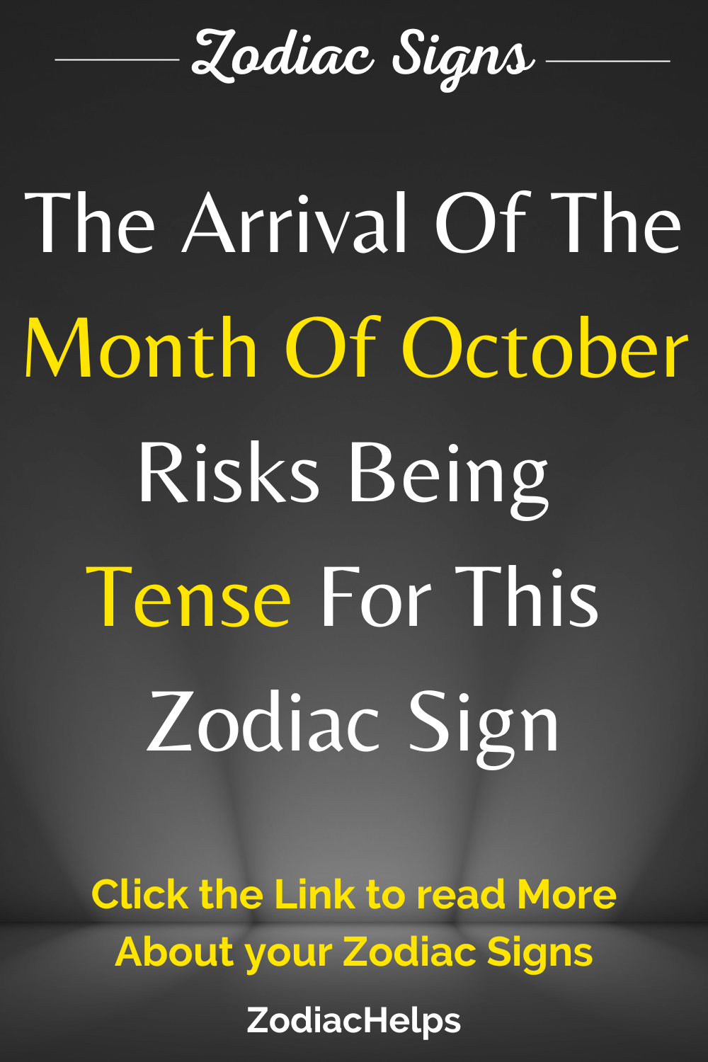 The Arrival Of The Month Of October Risks Being Tense For This Zodiac Sign