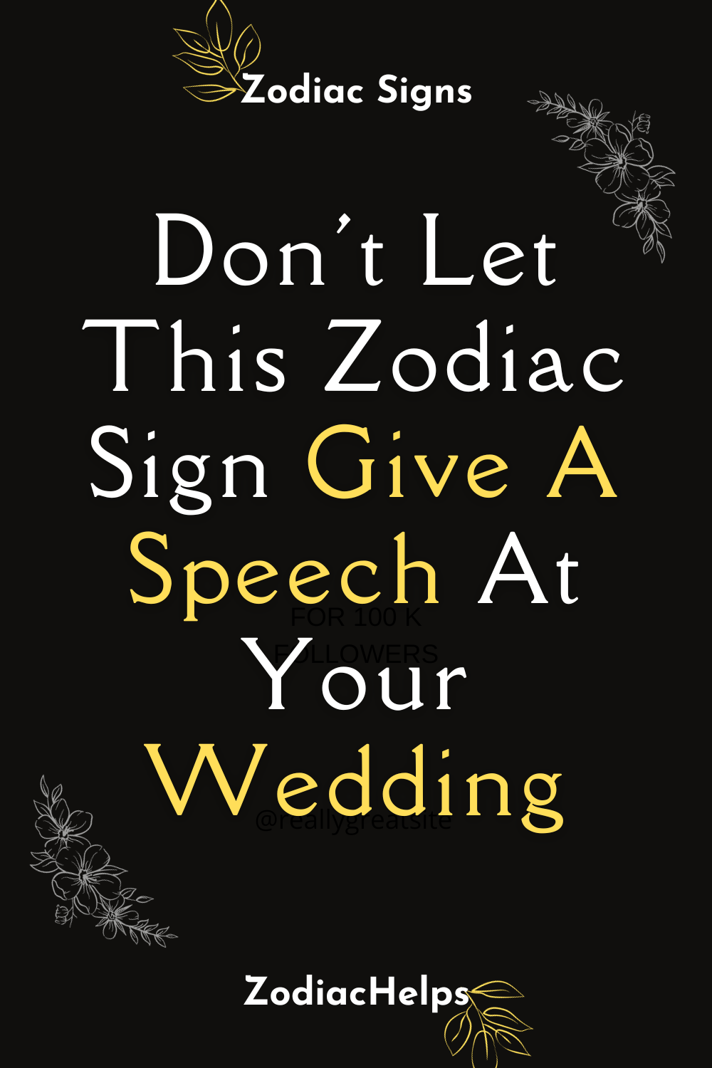 Don't Let This Zodiac Sign Give A Speech At Your Wedding