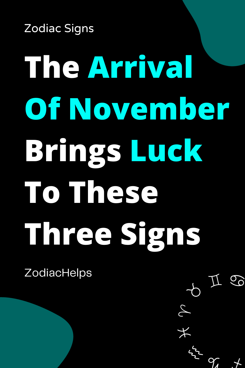 The Arrival Of November Brings Luck To These Three Signs