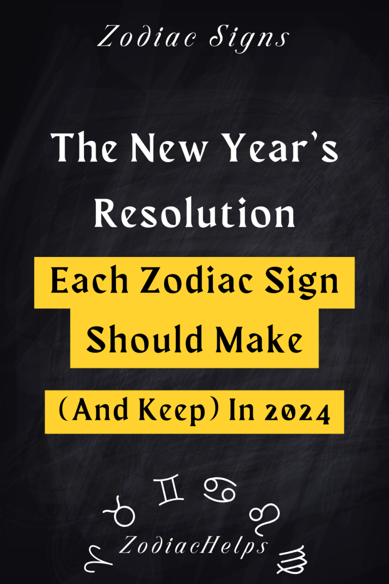 The New Year’s Resolution Each Zodiac Sign Should Make (And Keep) In
