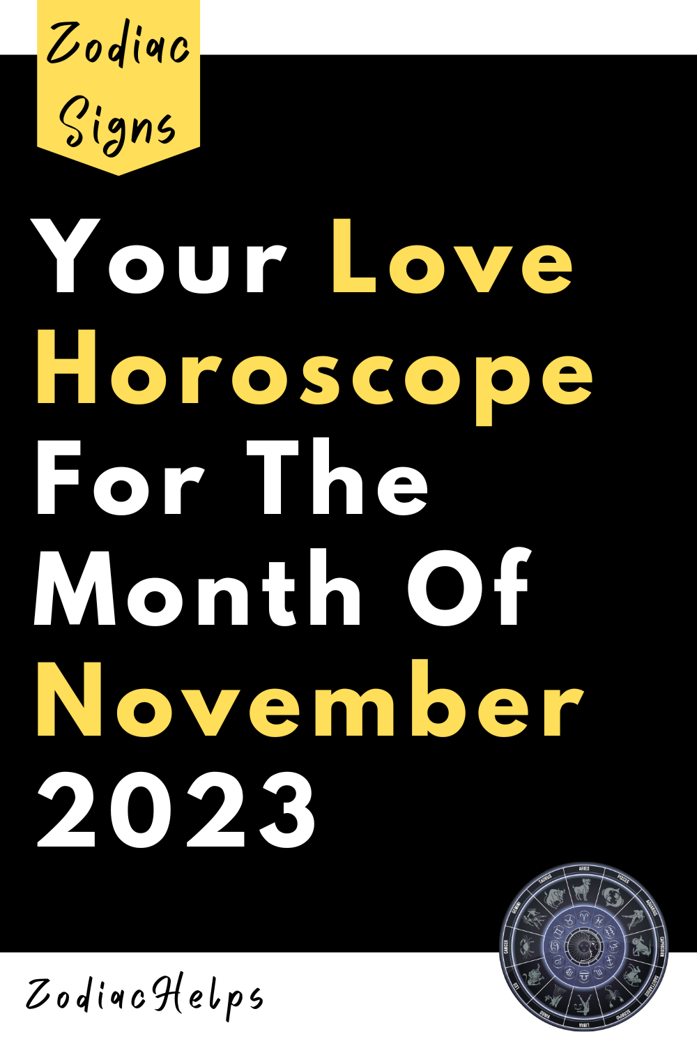 Your Love Horoscope For The Month Of November 2023