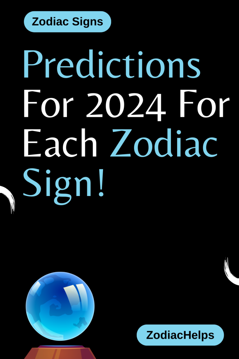 Predictions For 2024 For Each Zodiac Sign! zodiac Signs