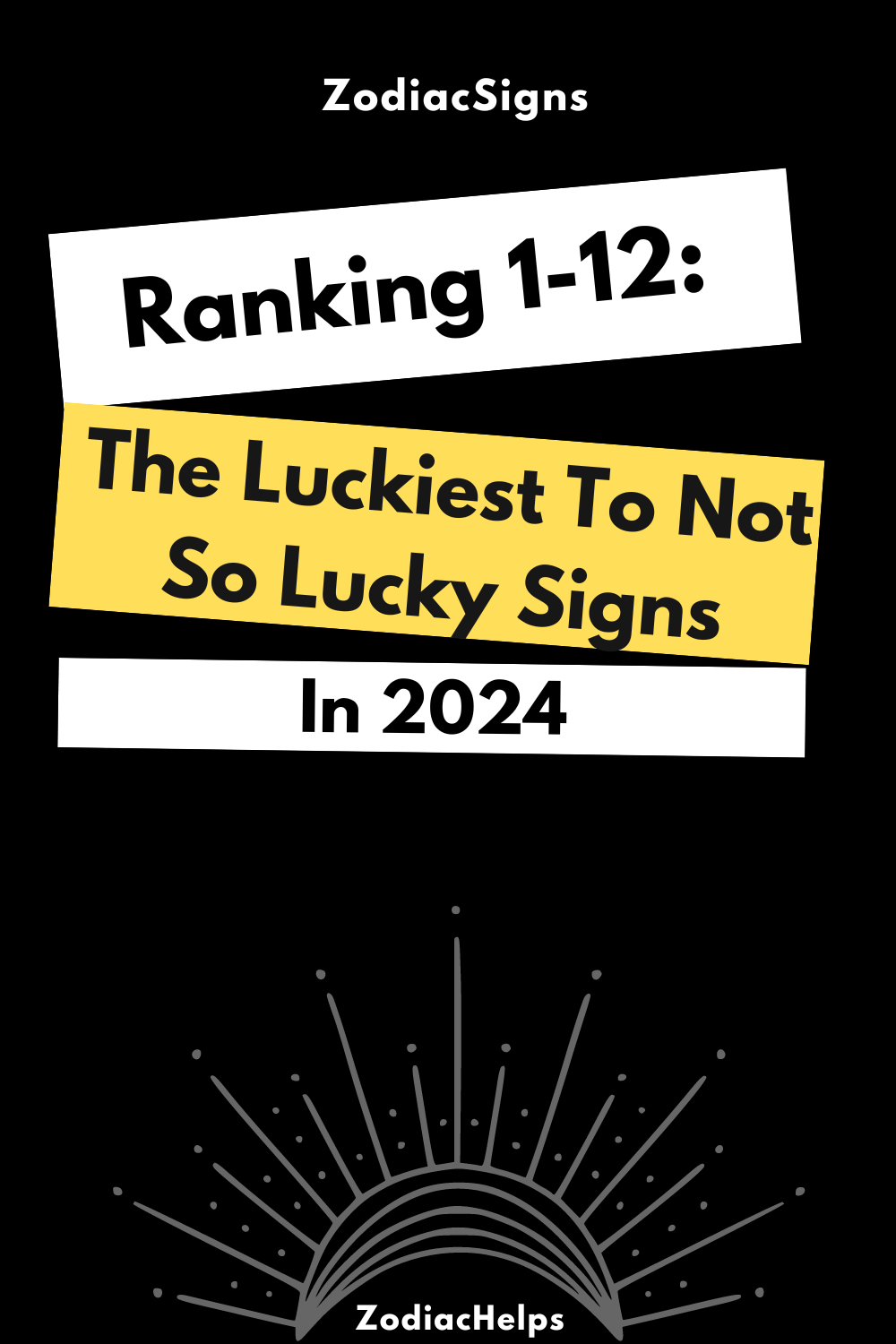 Ranking 1 12 The Luckiest To Not So Lucky Signs In 2024 3 