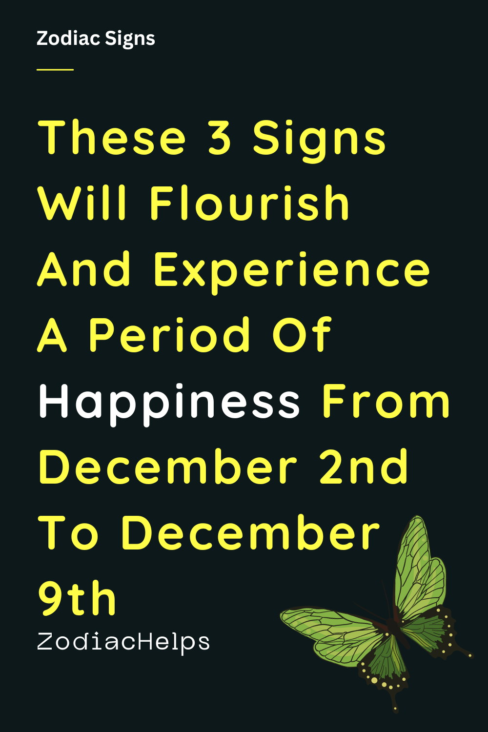 These 3 Signs Will Flourish And Experience A Period Of Happiness From December 2nd To December 9th