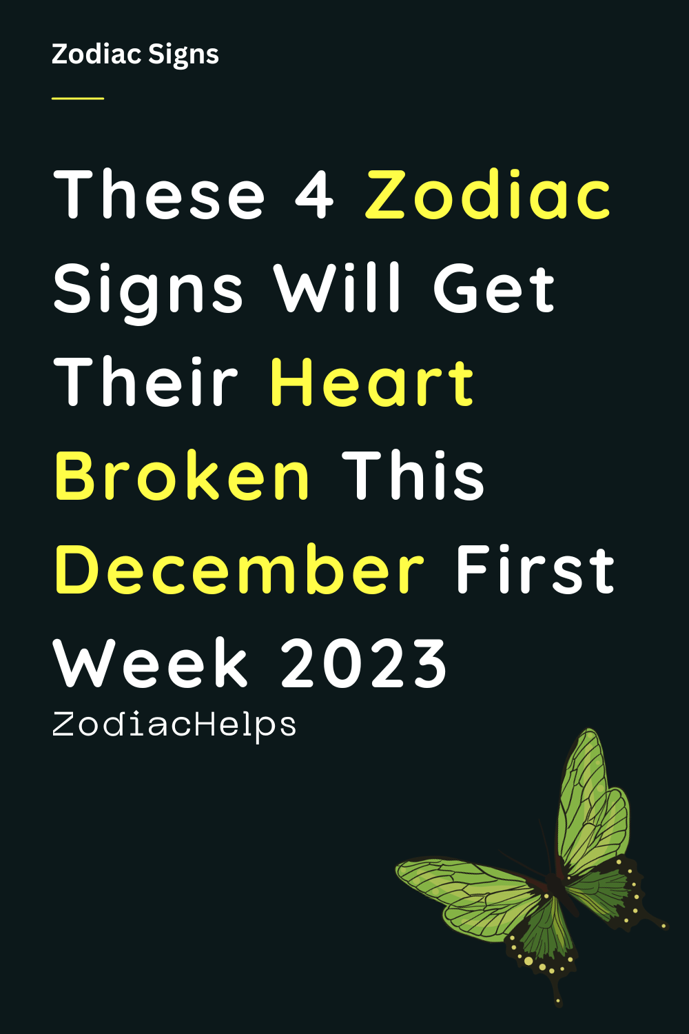 These 4 Zodiac Signs Will Get Their Heart Broken This December First Week 2023