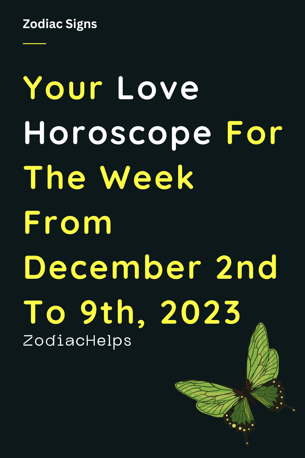 Your Love Horoscope For The Week From December 2nd To 9th, 2023